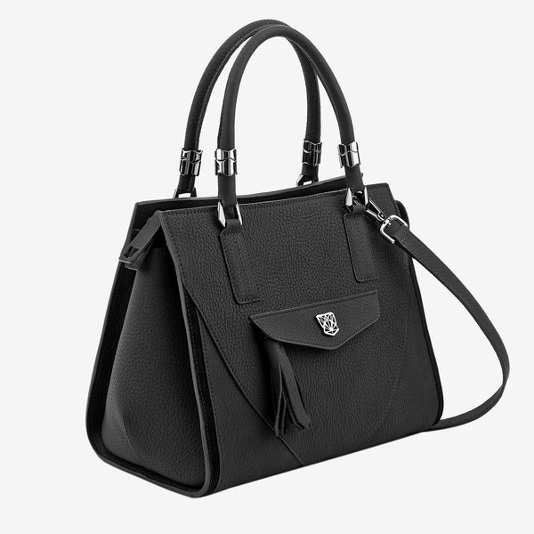 <span class="grassetto"> NADIR MEDIUM </span> Grain Leather Black